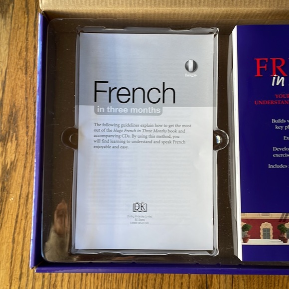 Media Hugo French In 3 Months Book And 3 Cds Perfect Condition
